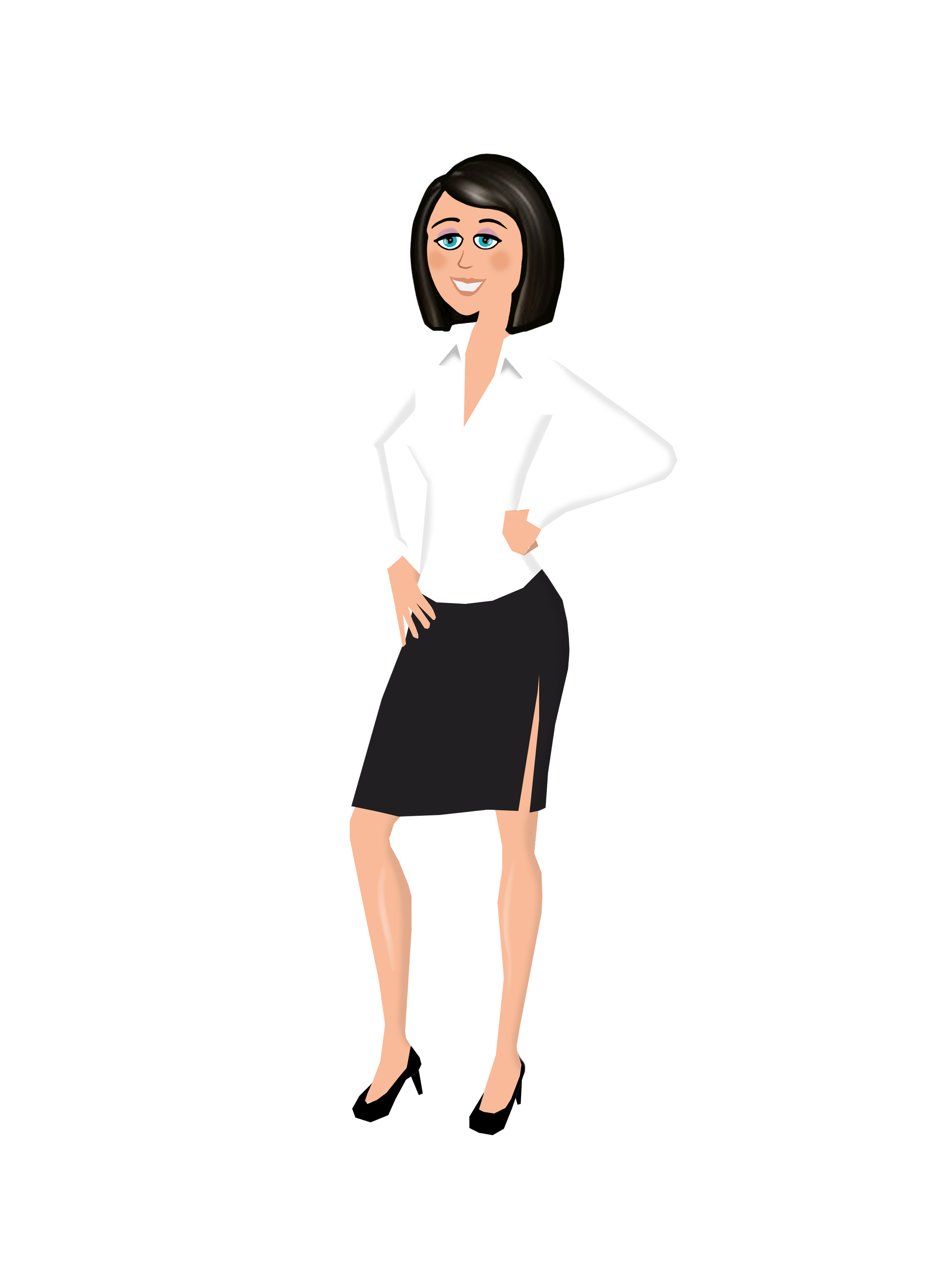 43 lady white shirt2
